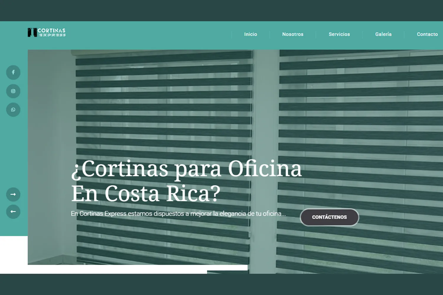 Sitios web para empresas de cortinas