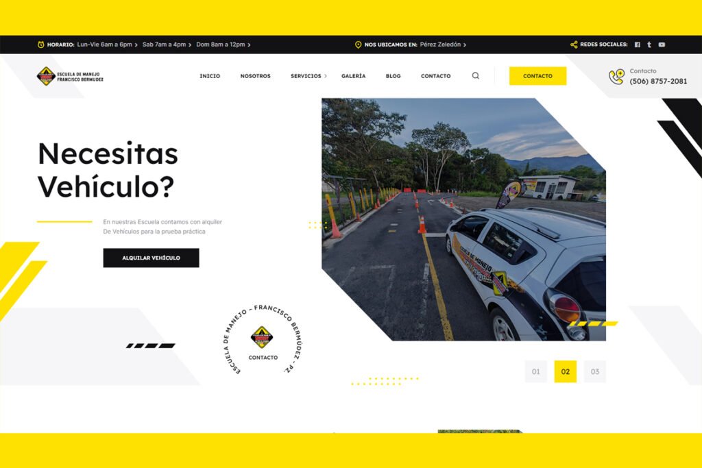 Diseño de Páginas Web para Escuelas de Manejo en Costa Rica