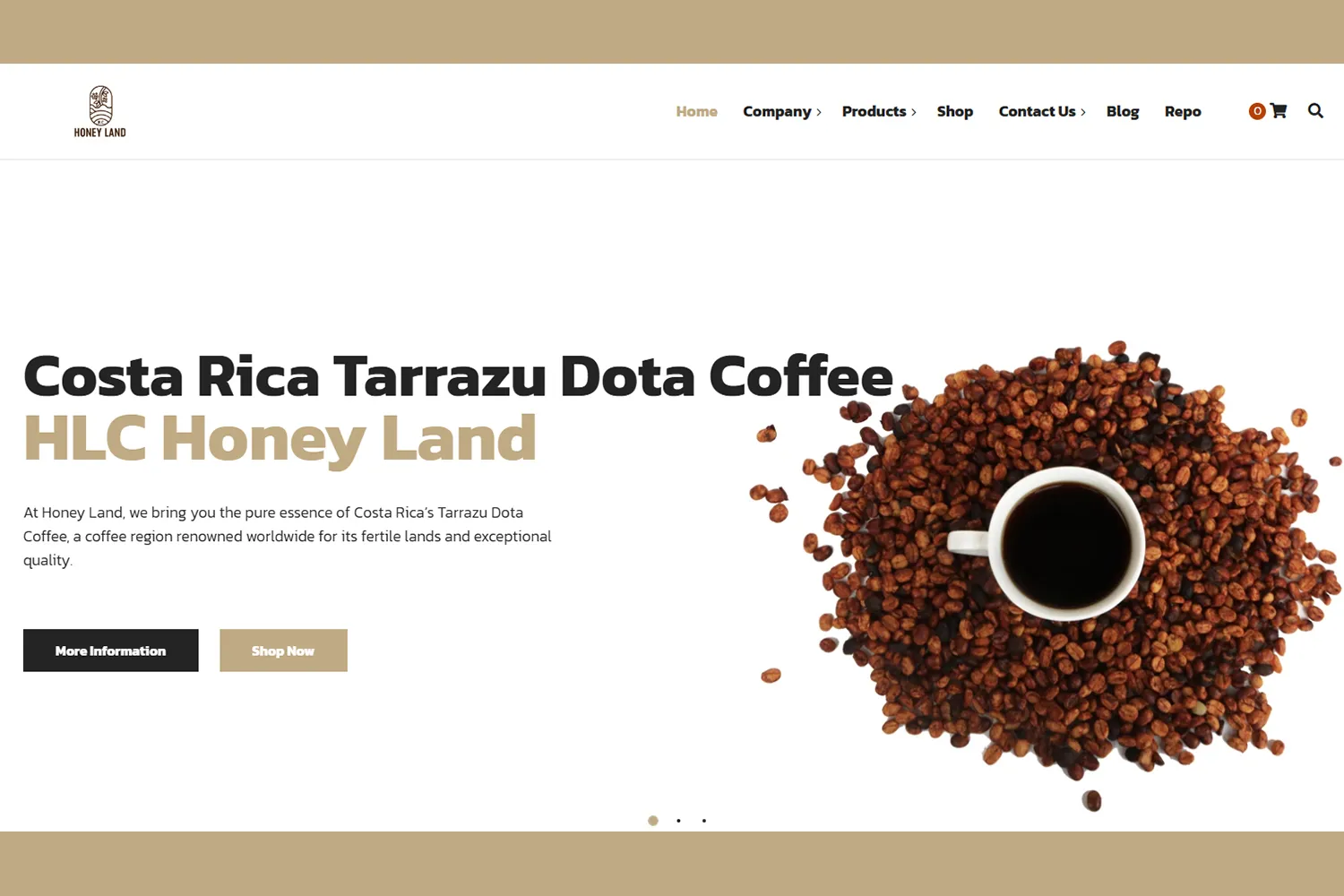 Diseño de Páginas Web para la Venta y Producción de Café