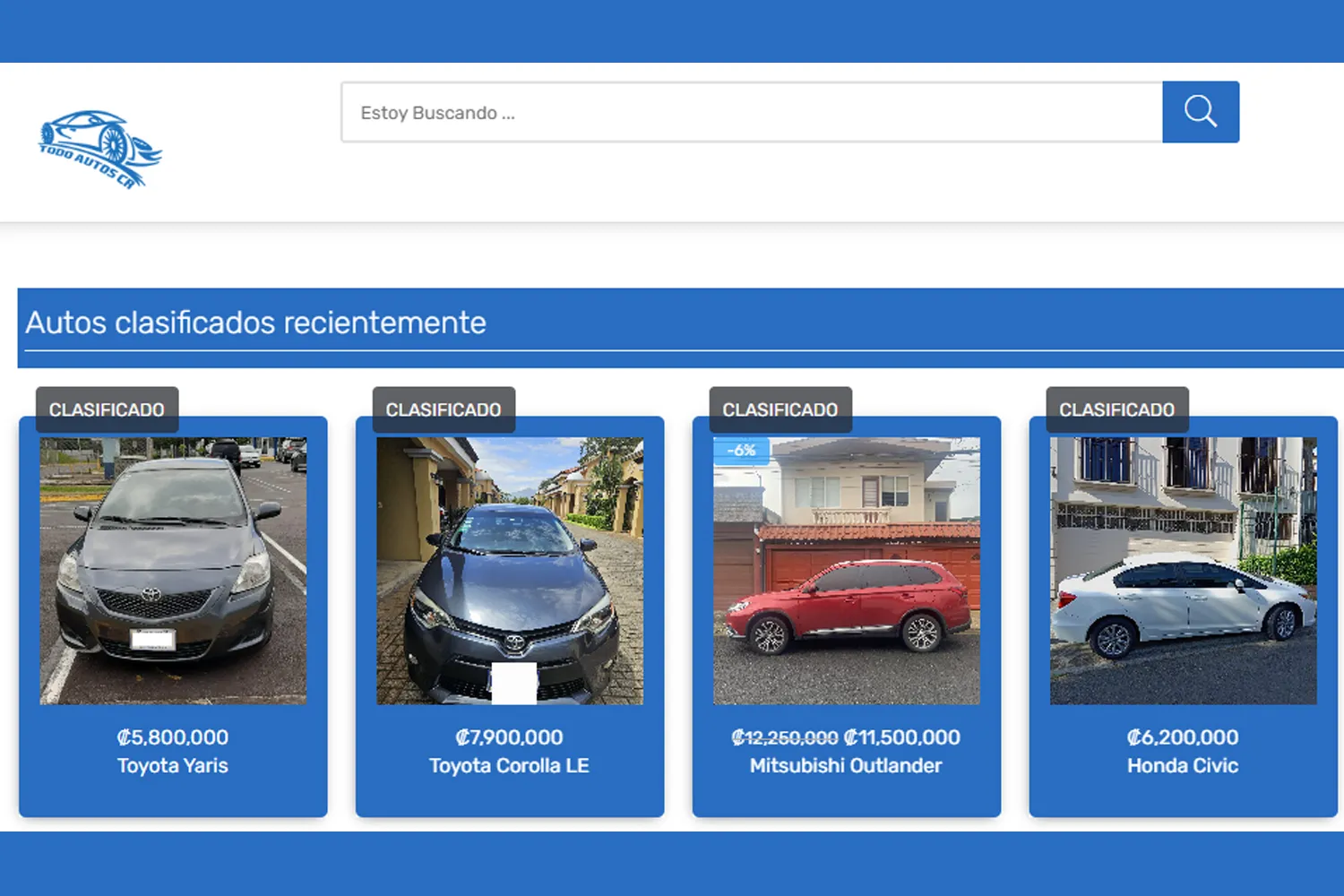 Sitios web para Ventas de Autos