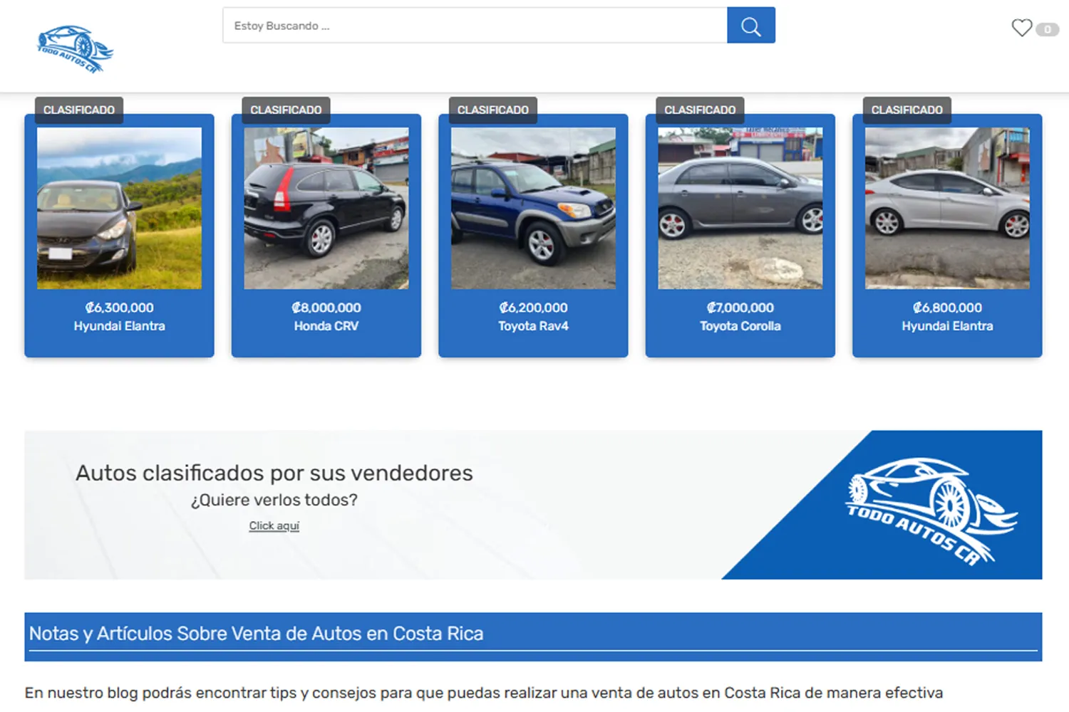 Sitios web para Ventas de Autos